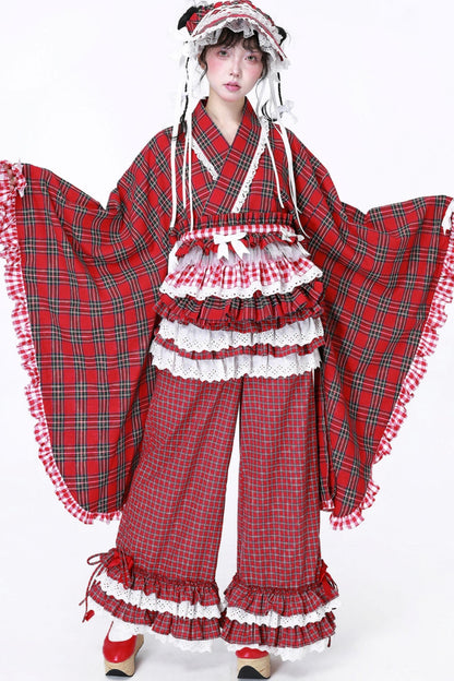 Lolita Style Plaid Long Pants