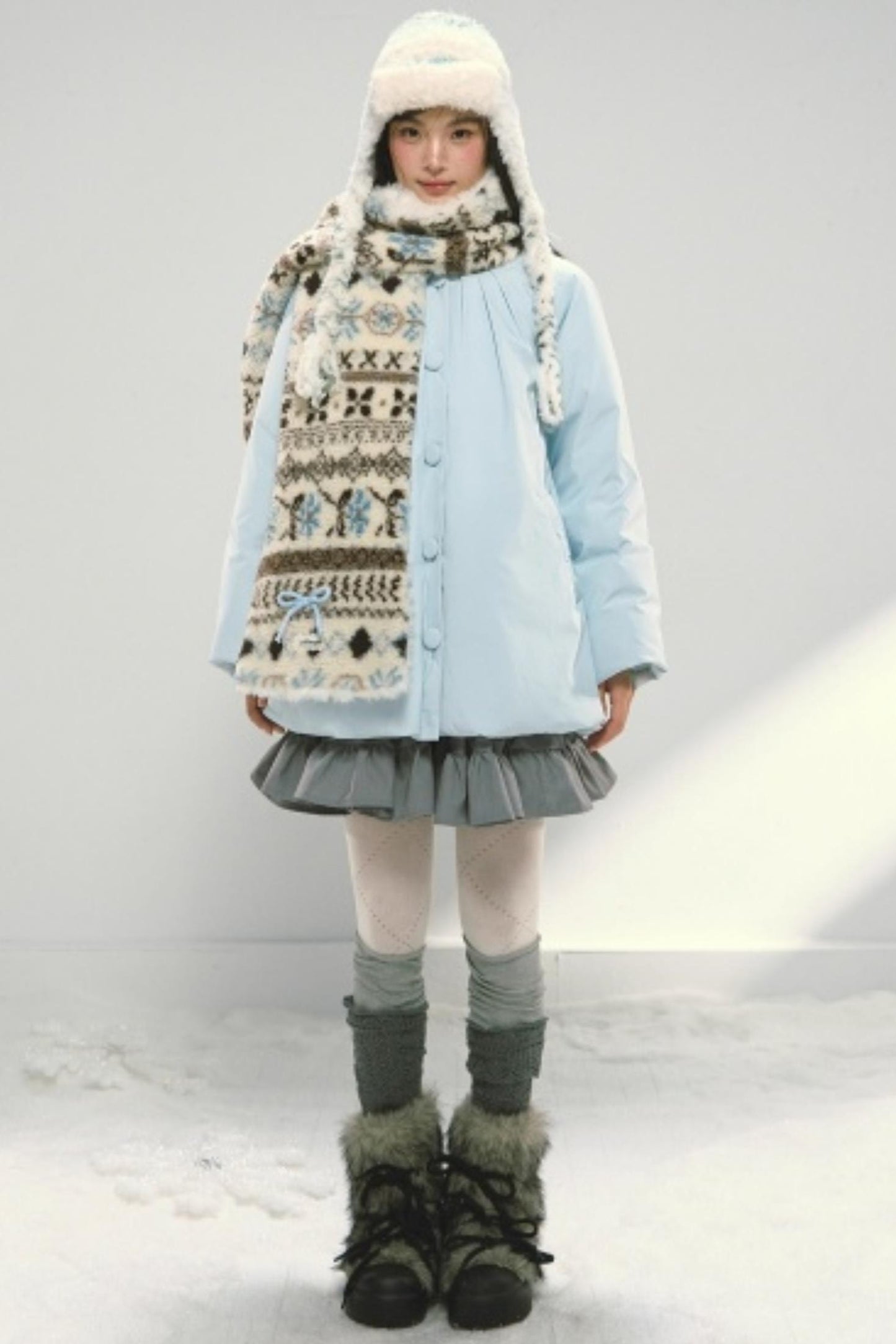 Fair Isle Plush Shawl