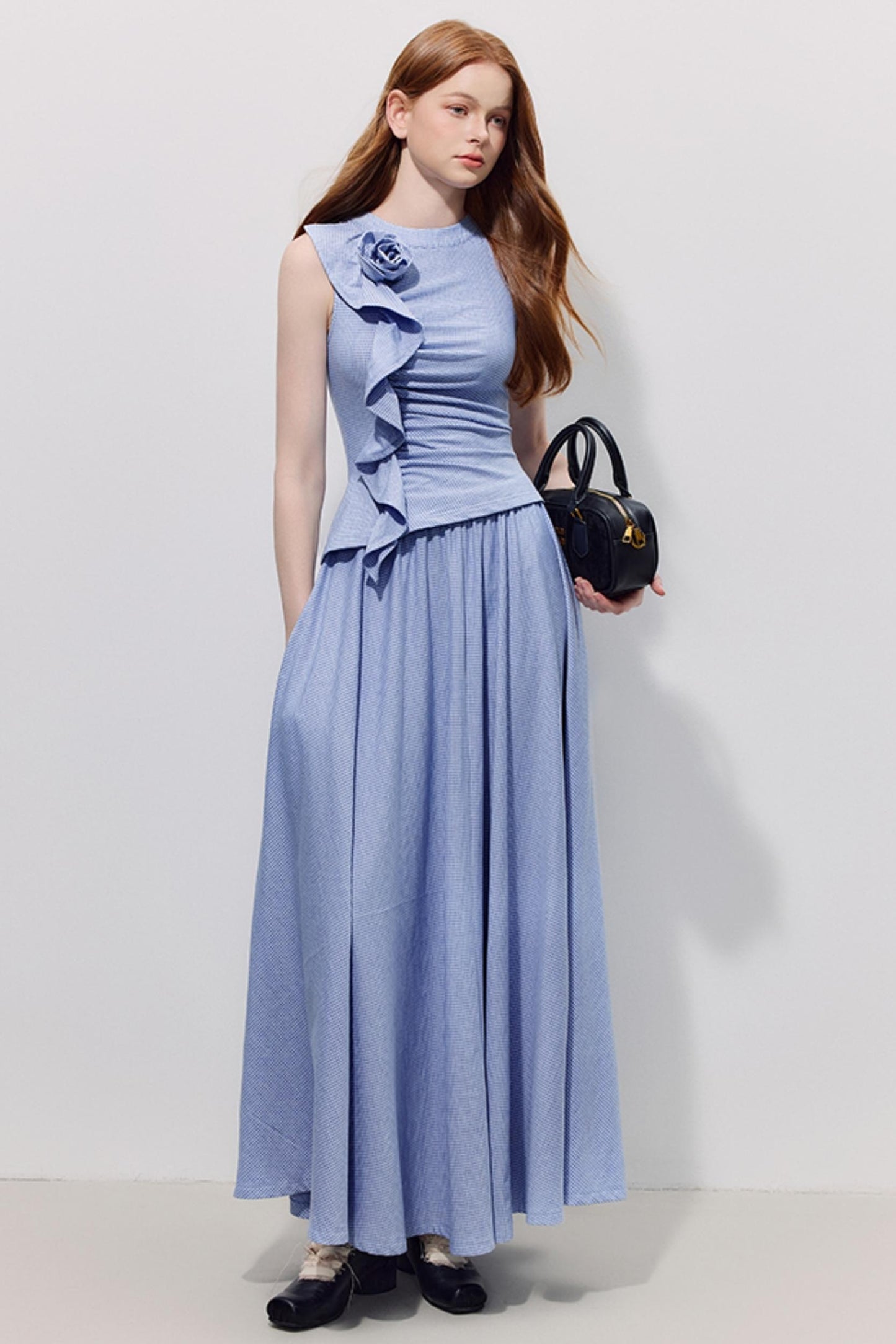 Blue Plaid Summer Dress