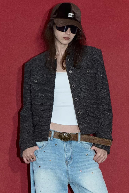 Symmetrical Pocket Chanel Jacket