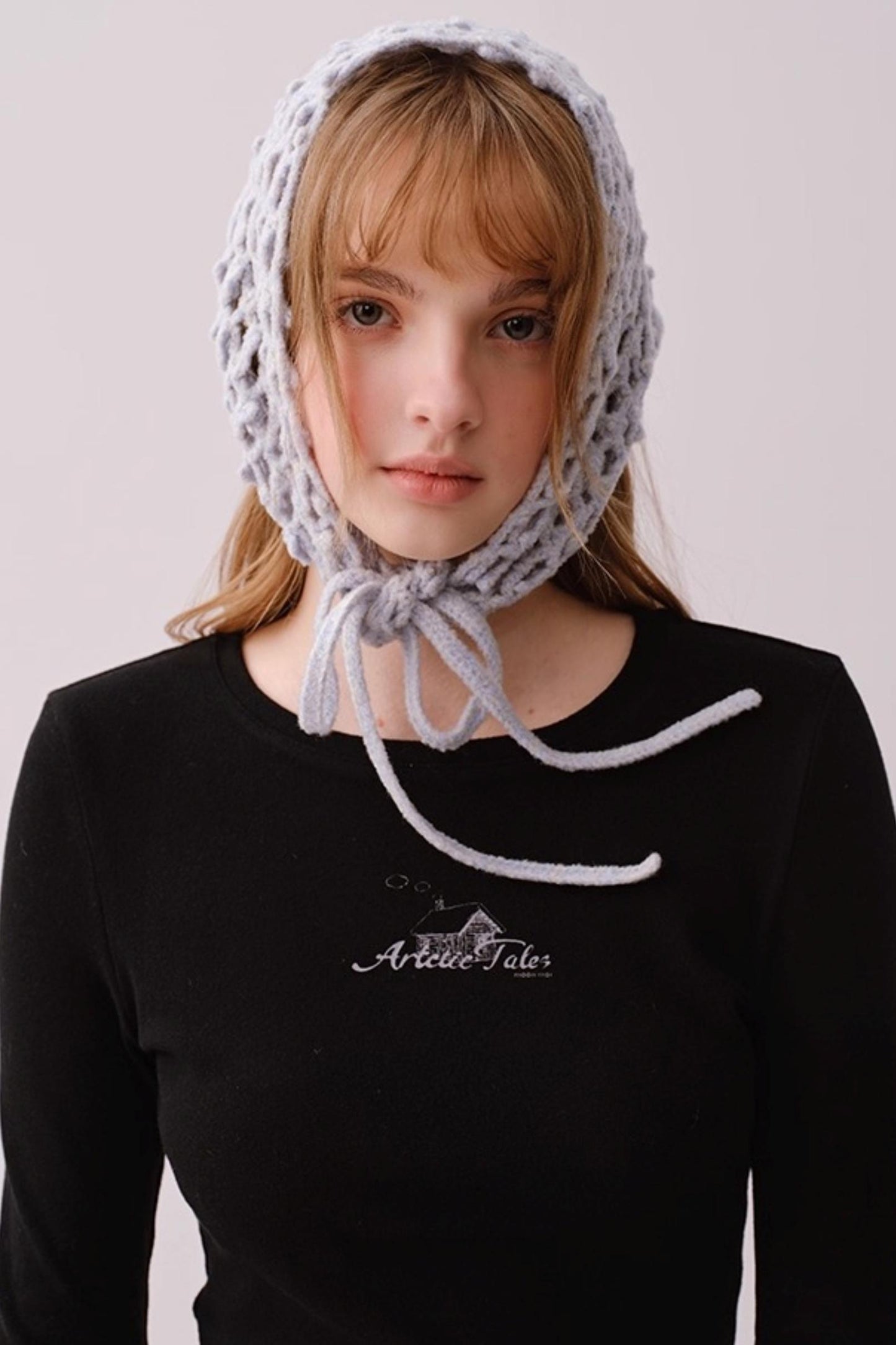 Hand-Crocheted Wool Blend Scarf