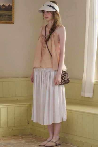 Retro Loose A-Line Stripe Skirt