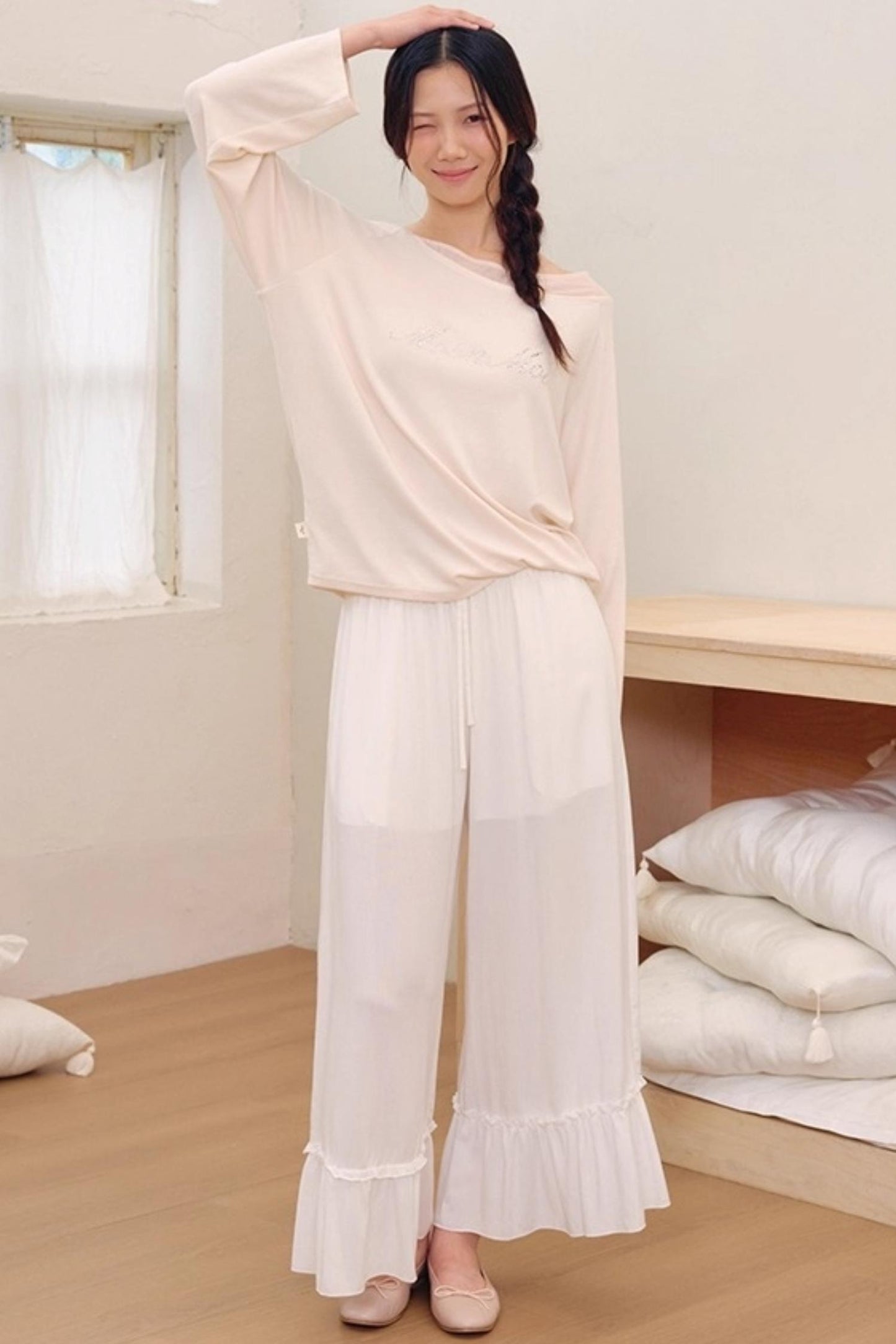 Breeze Elastic Waist Slimming Pants