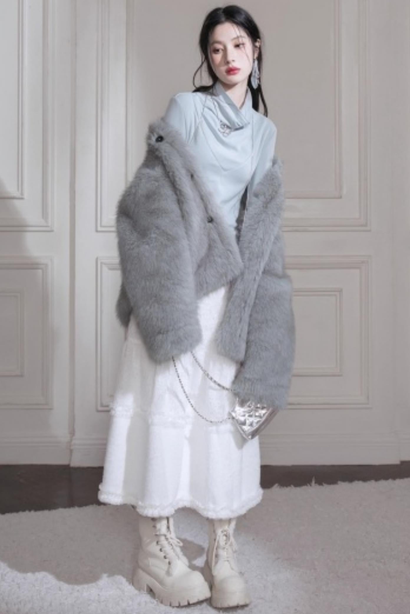 Frost Gray Blue Reversible Jacket