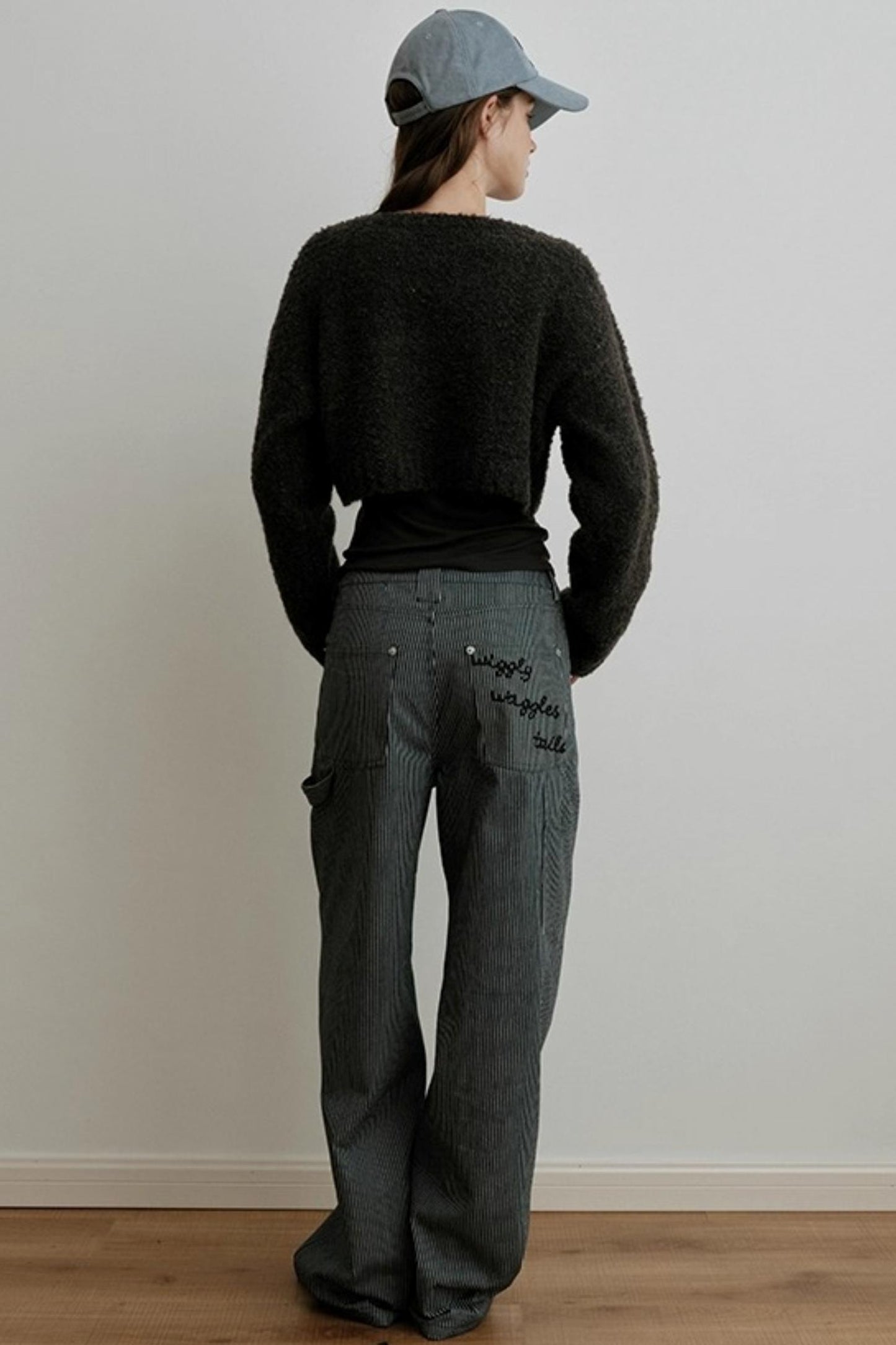 Embroidered Airy Drapey Pants