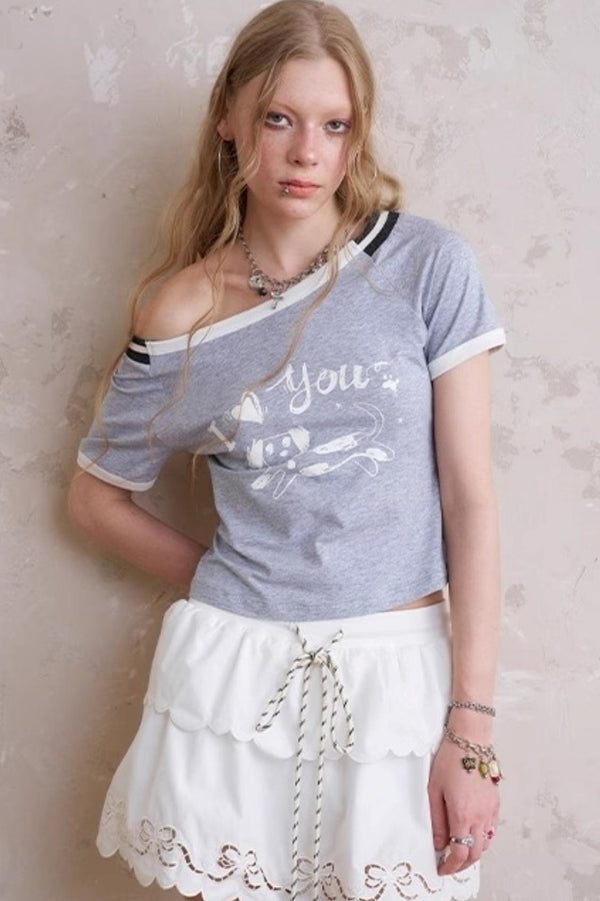 Slender Shoulder T-Shirt