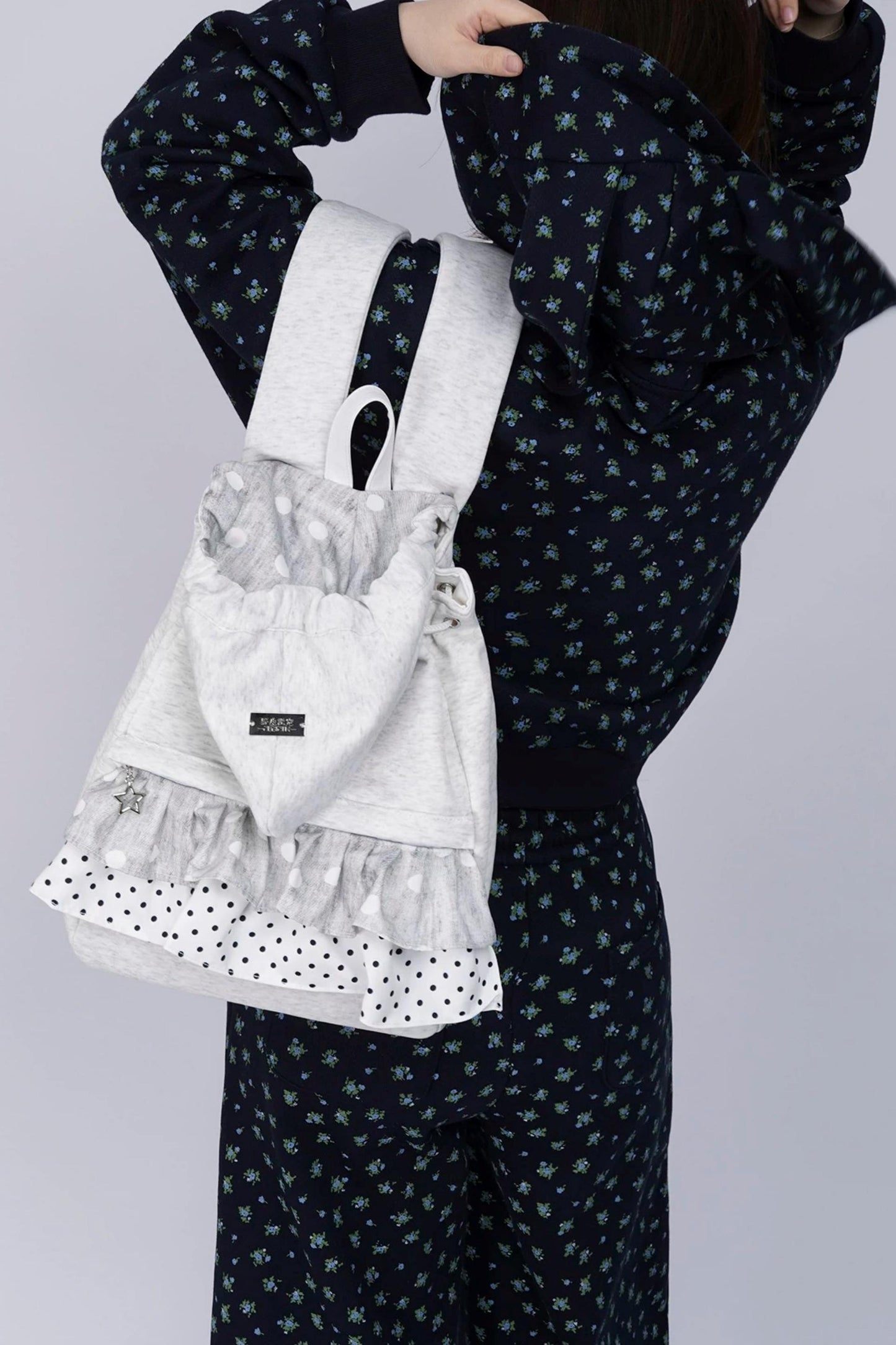 Wild Design Pleated Backpack