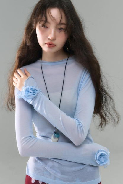 Original Island Rose Tencel Knit Top