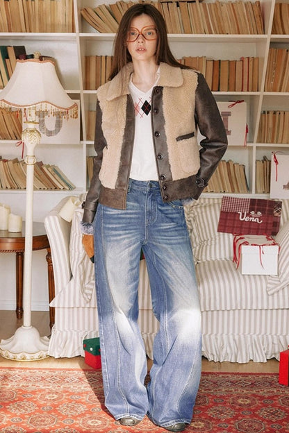 Blue Distressed Denim Pants