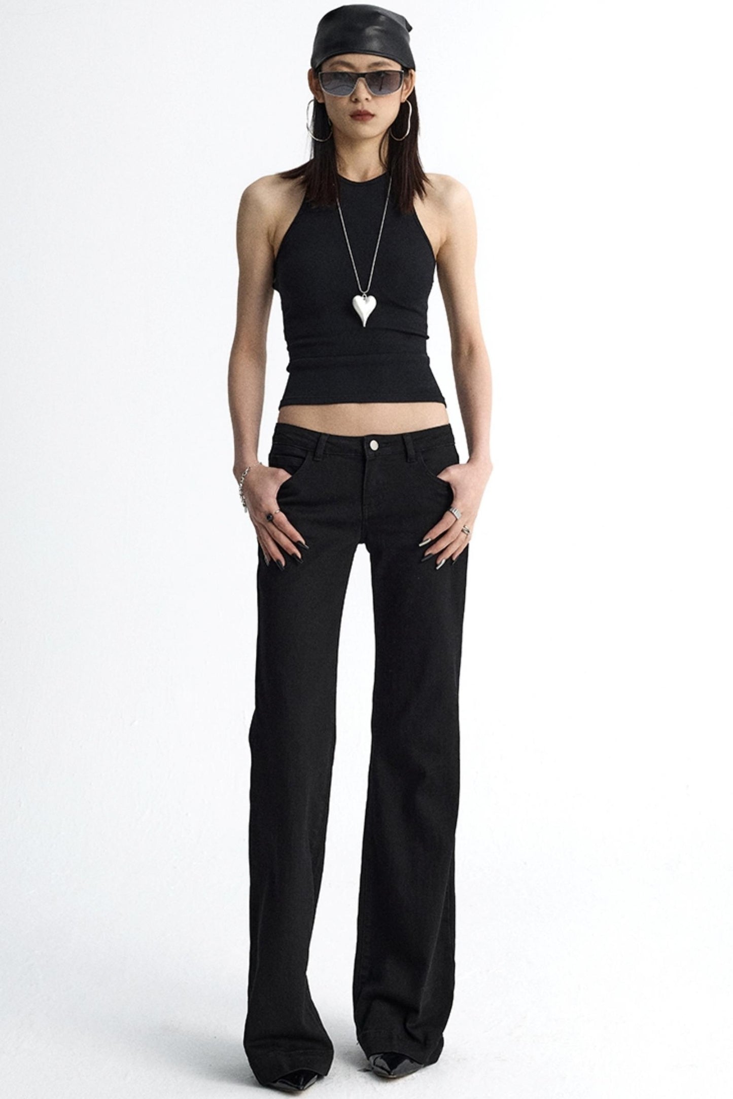 Micro Pocket Straight Leg Jeans