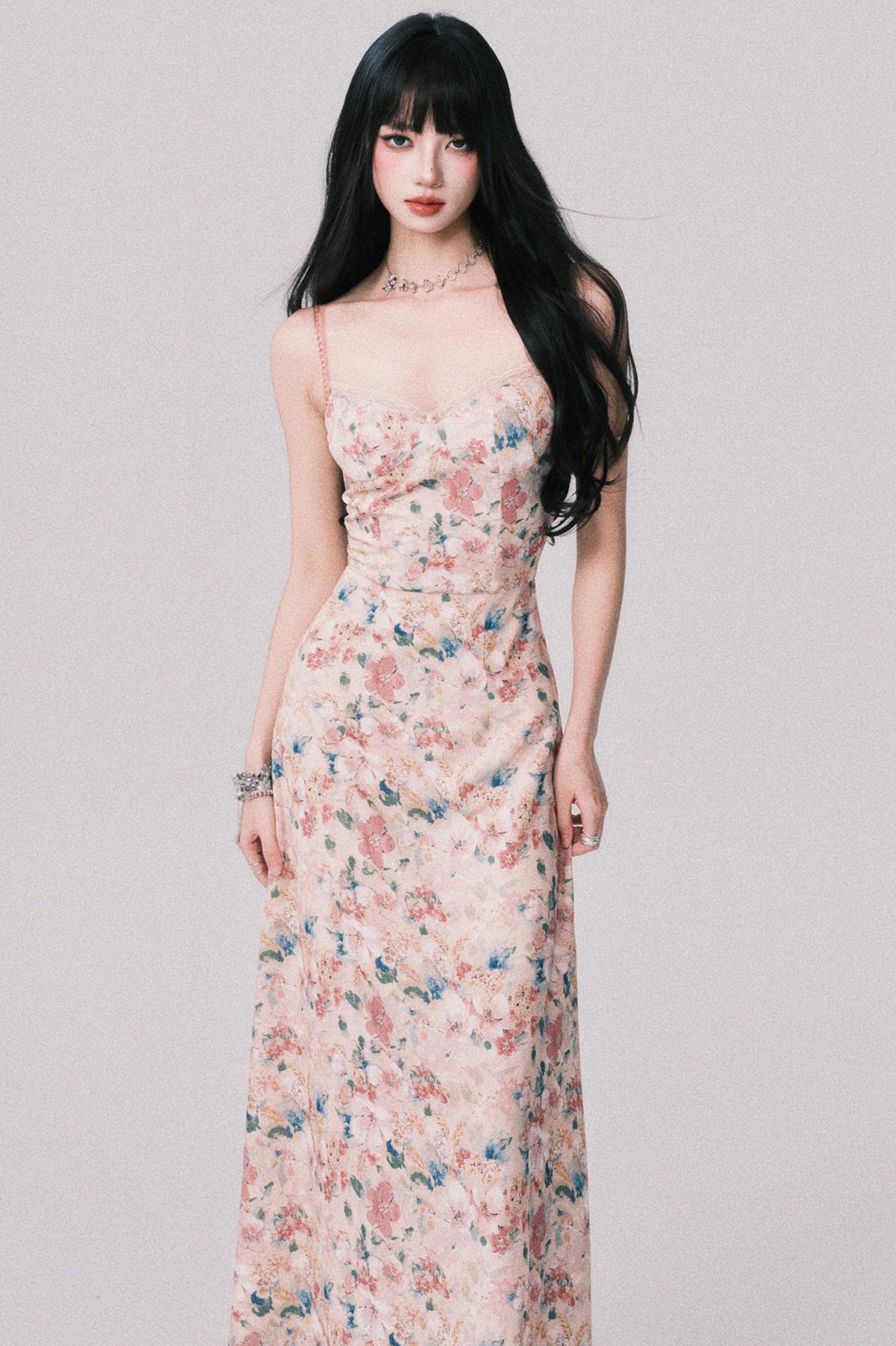 Dreamy Floral Halter Dress