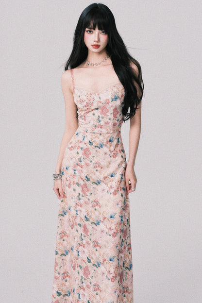 Dreamy Floral Halter Dress