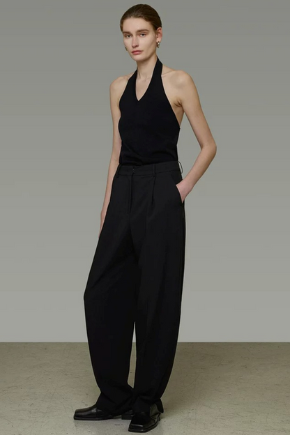 Unspoken Black Backless Camisole