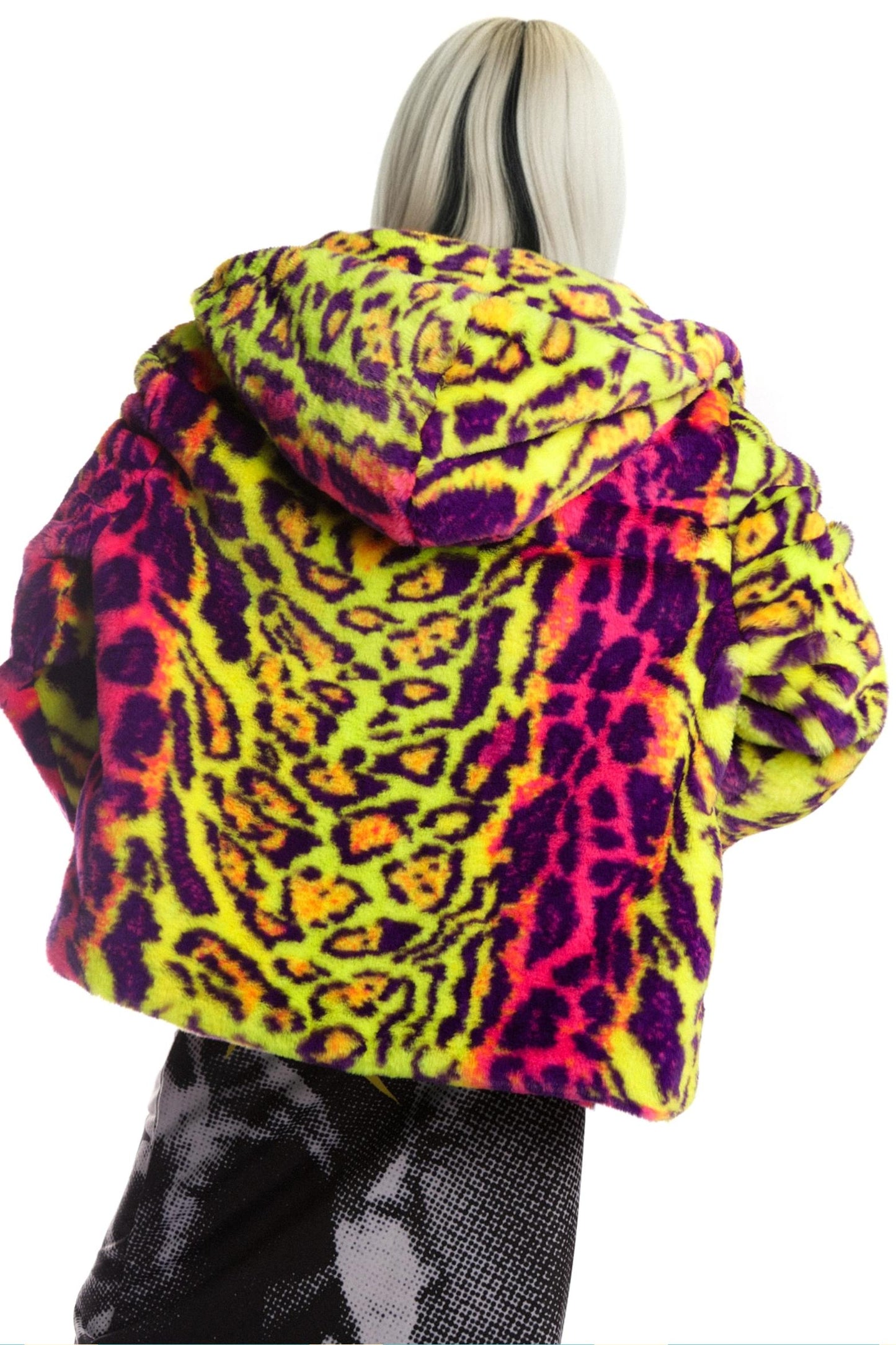 Neon Leopard Hooded Jacket