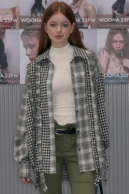 Retro Plaid Casual Loose Shirt