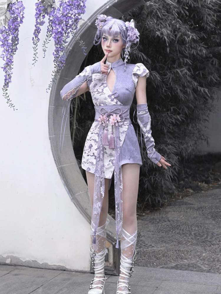 Chinese Style Ribbon Flower Girdle