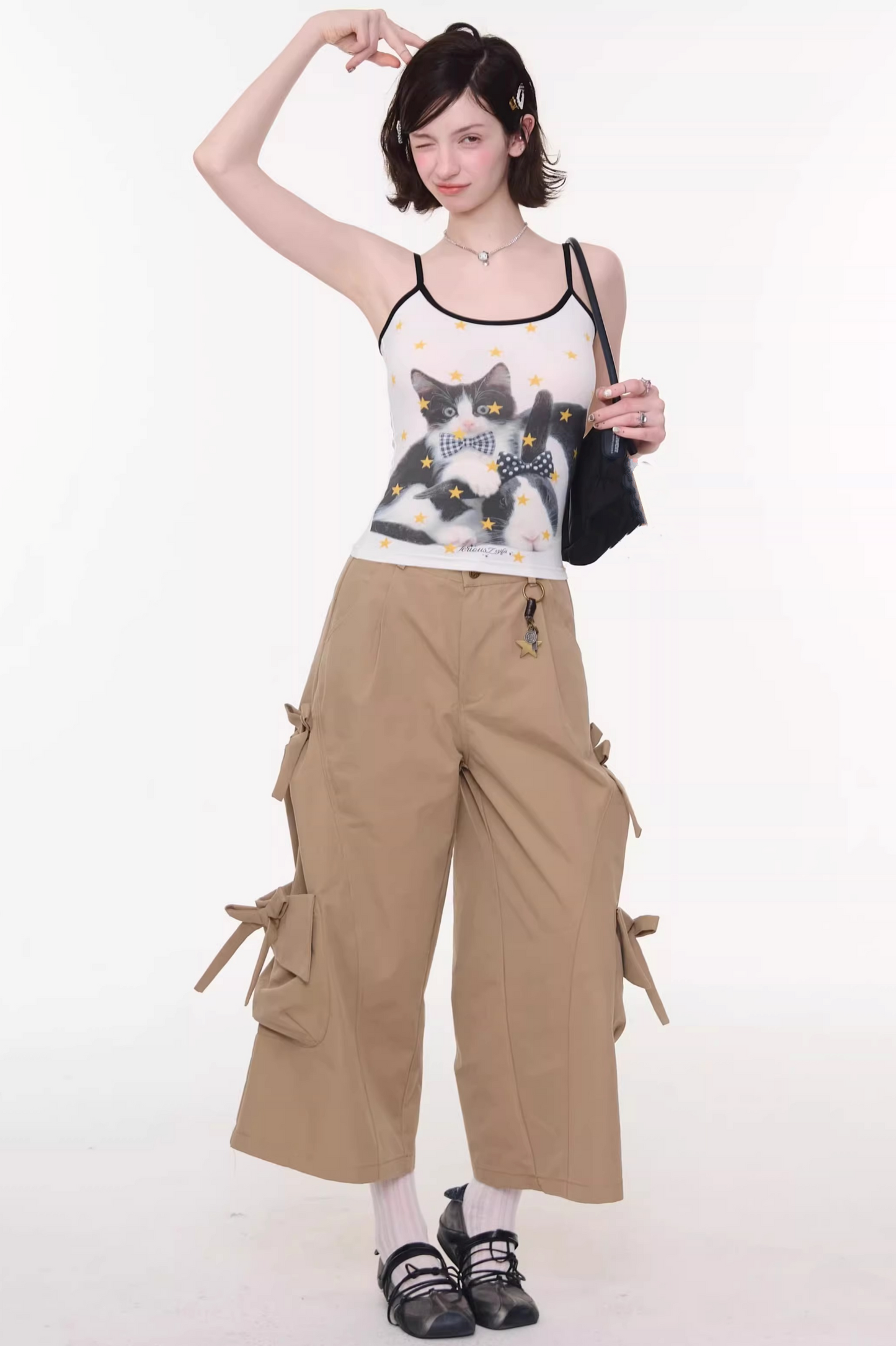 Forest Wanderer Khaki Cropped Pants