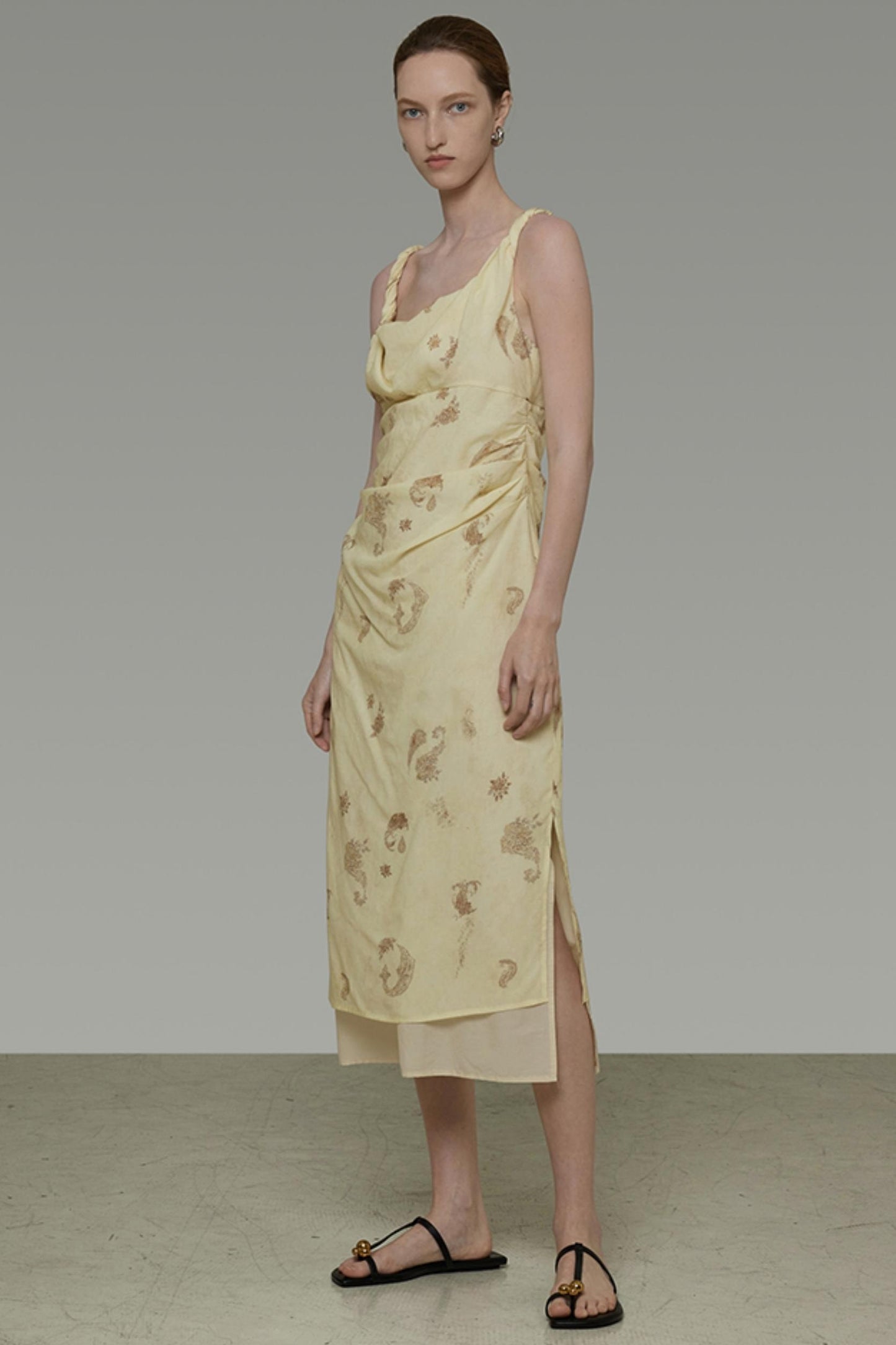 Floral Halter Swing Dress