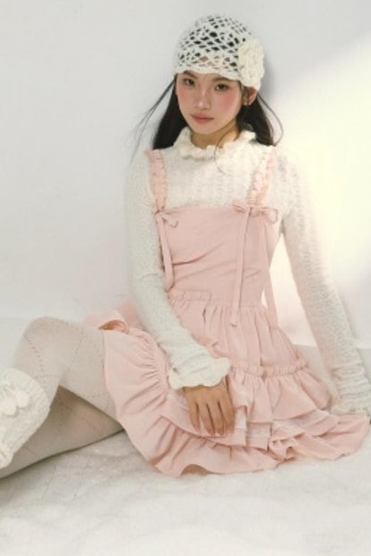 Pink Corduroy Princess Dress