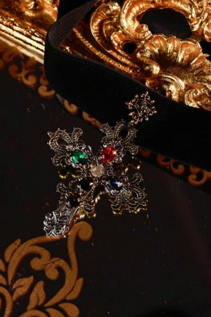 Lacemade Cross Choker Necklace