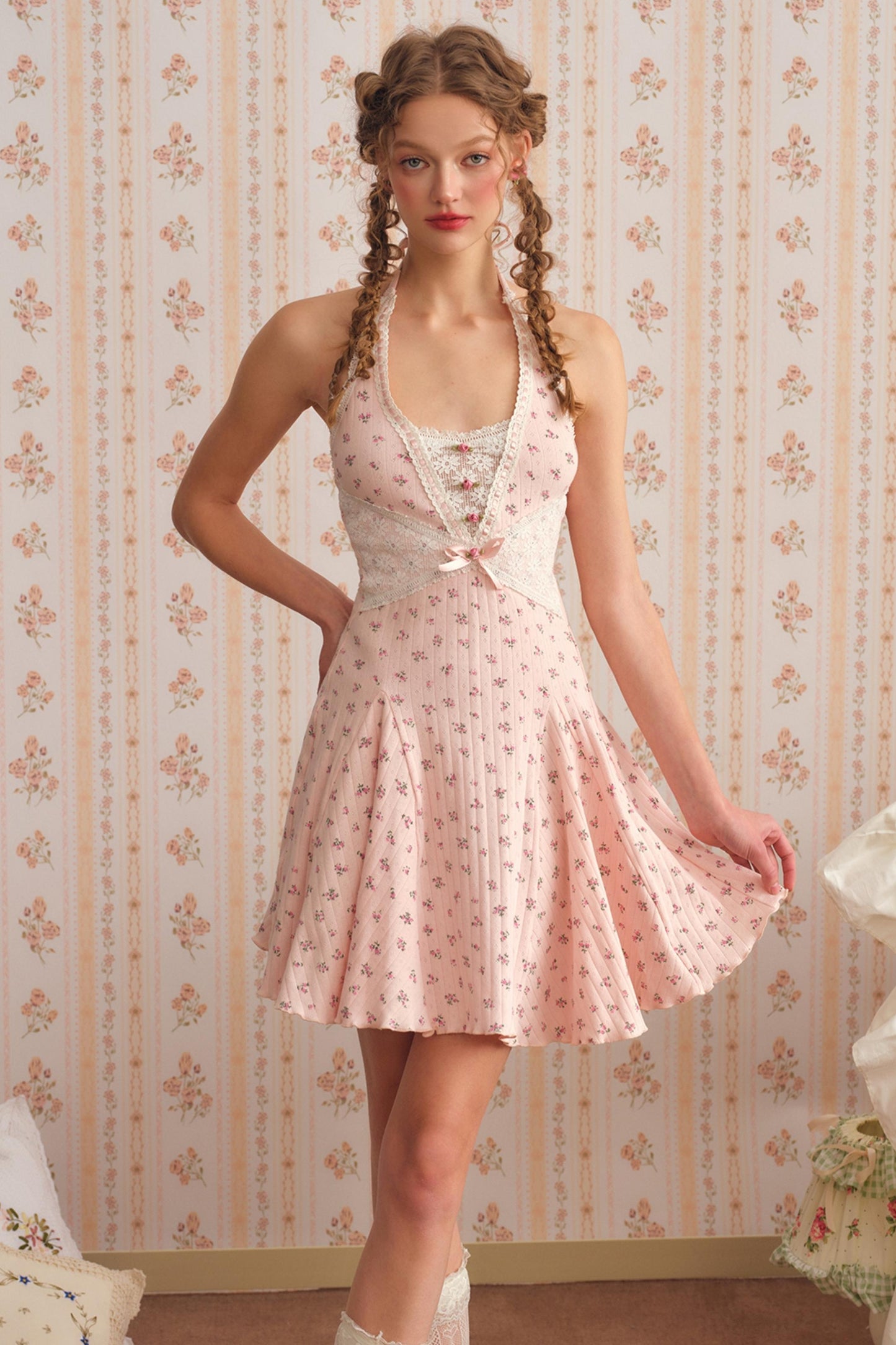 Floral Lace Rose Dress