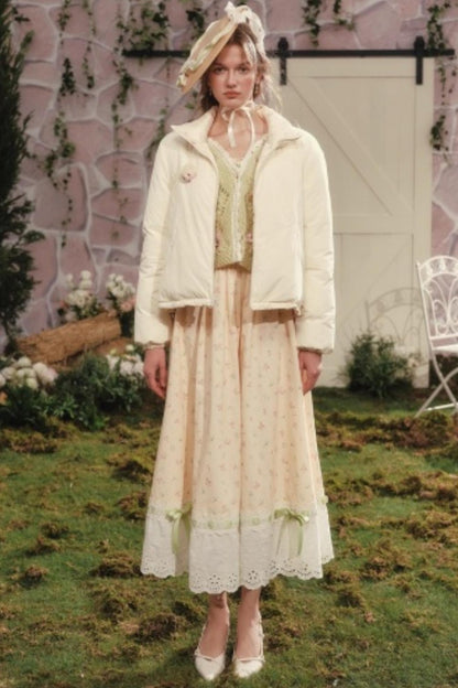 French Floral Pastoral Dress Set-Up