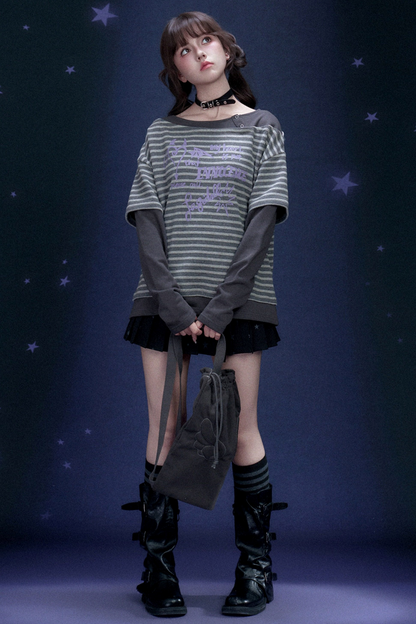 Striped Graffiti Spring Top