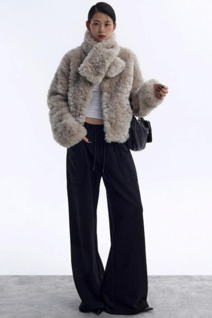 Double-Layer Black Sweatpants