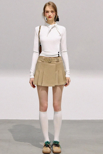 Mint Asymmetrical Button Knitwear