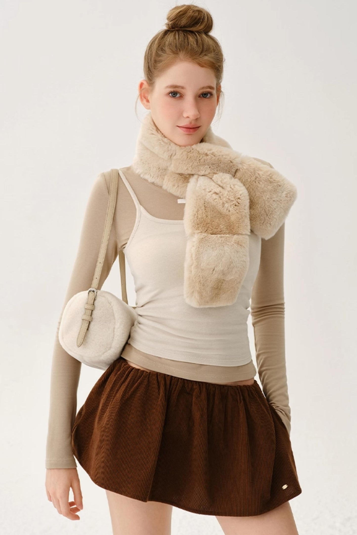 Elastic Waist Corduroy Pants