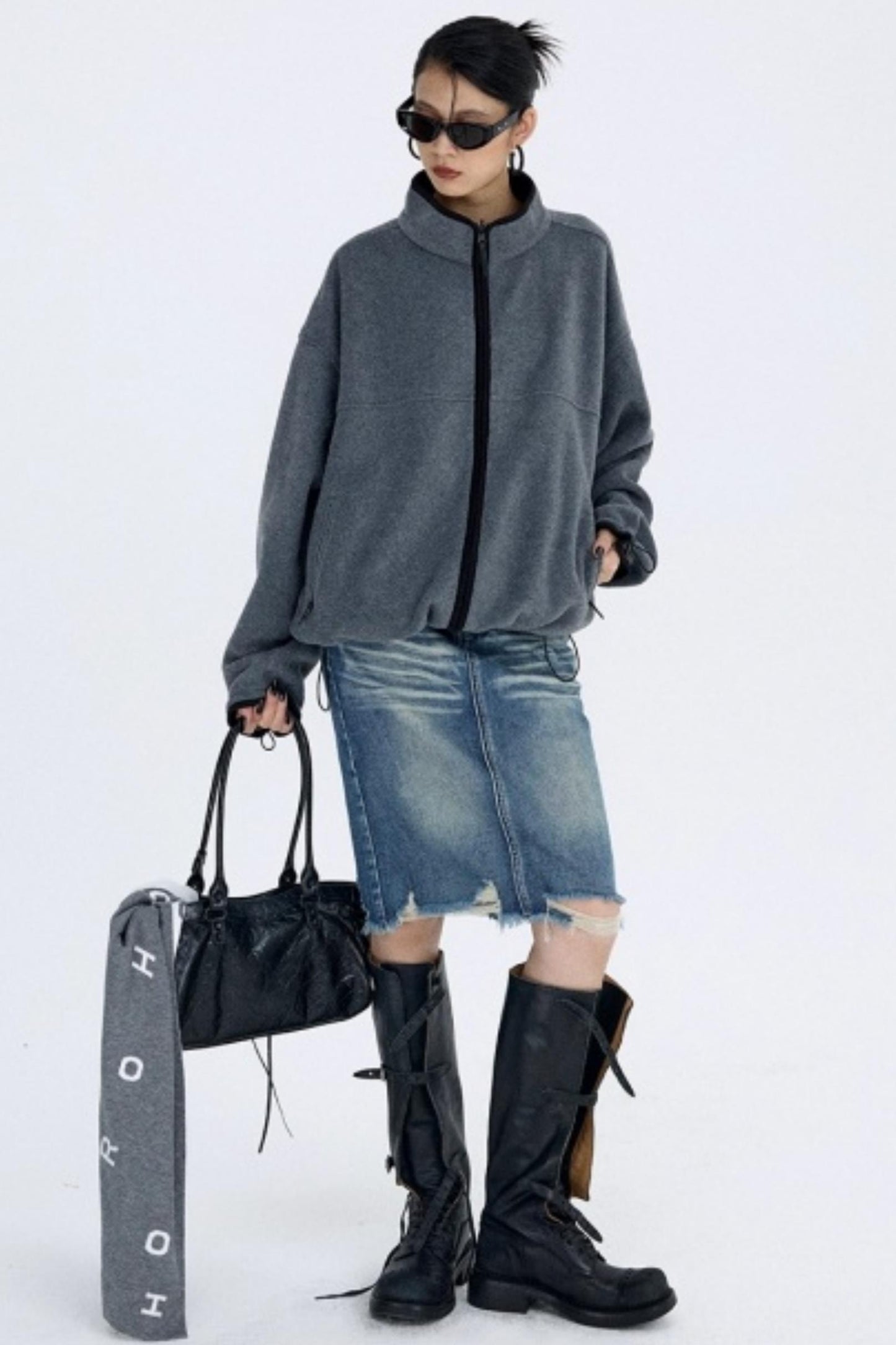 Seagull Gray Fleece Jacket