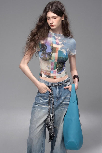 Classic Ripped Denim Jeans