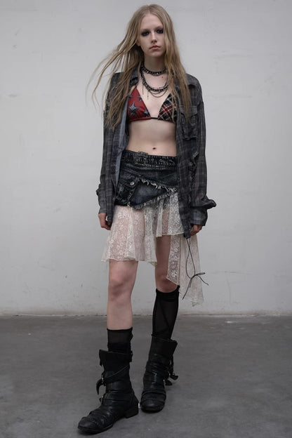 Lace Bustier Skirt