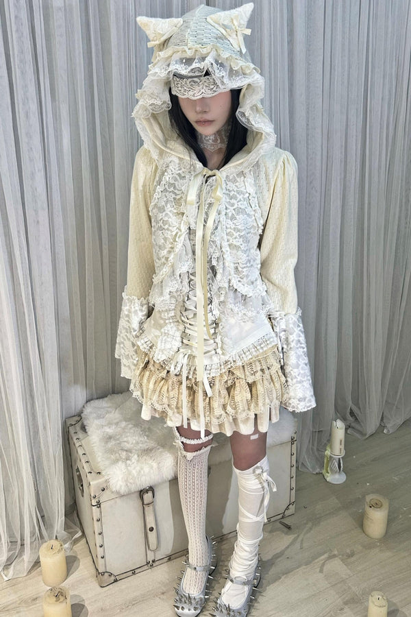 Lace Velvet Cardigan