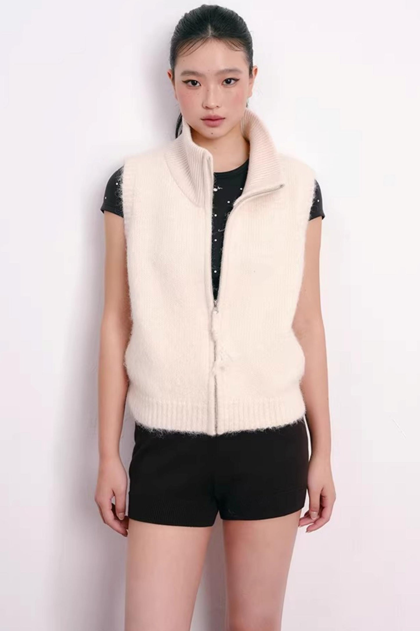 Polka Dot Lyocell Blend Top