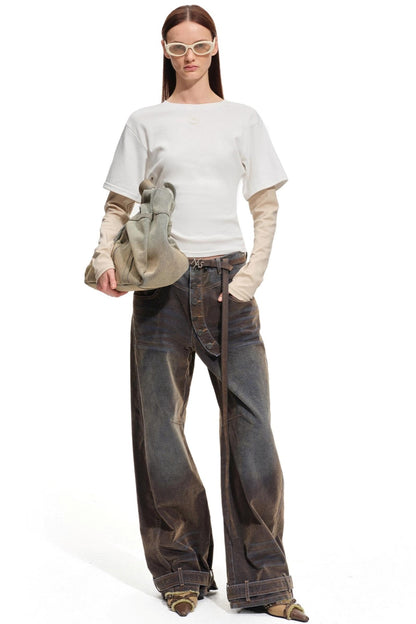 Patchwork Color-Block Top