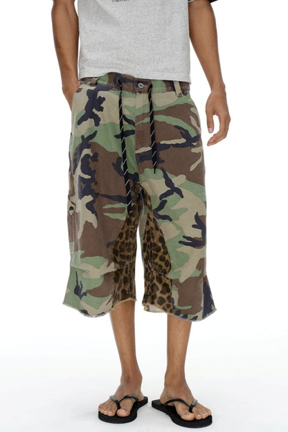 Patchwork Camouflage Shorts