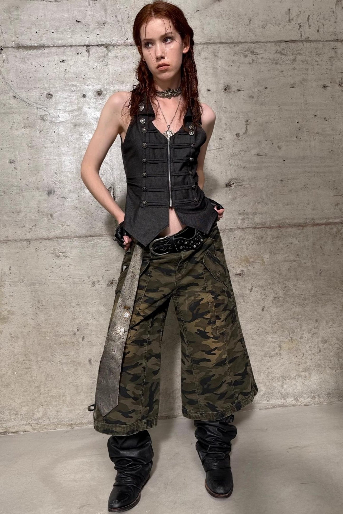 Camouflage Flare Pants