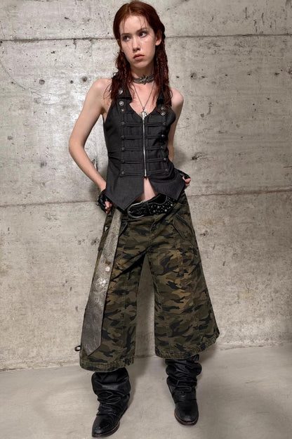 Camouflage Flare Pants