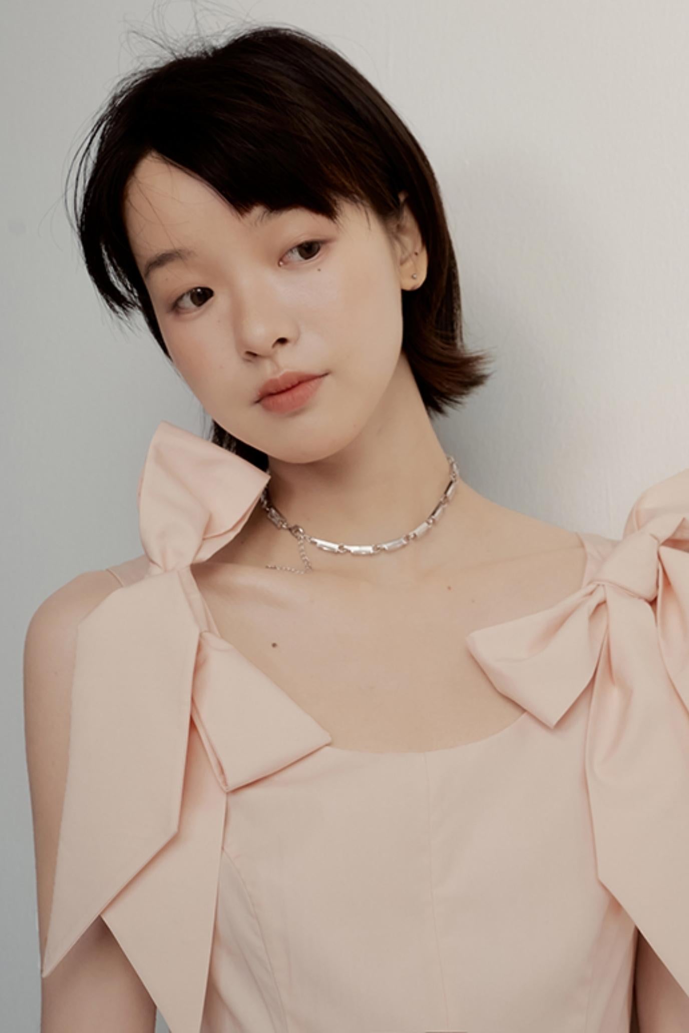 Pink Noise Bow Dress