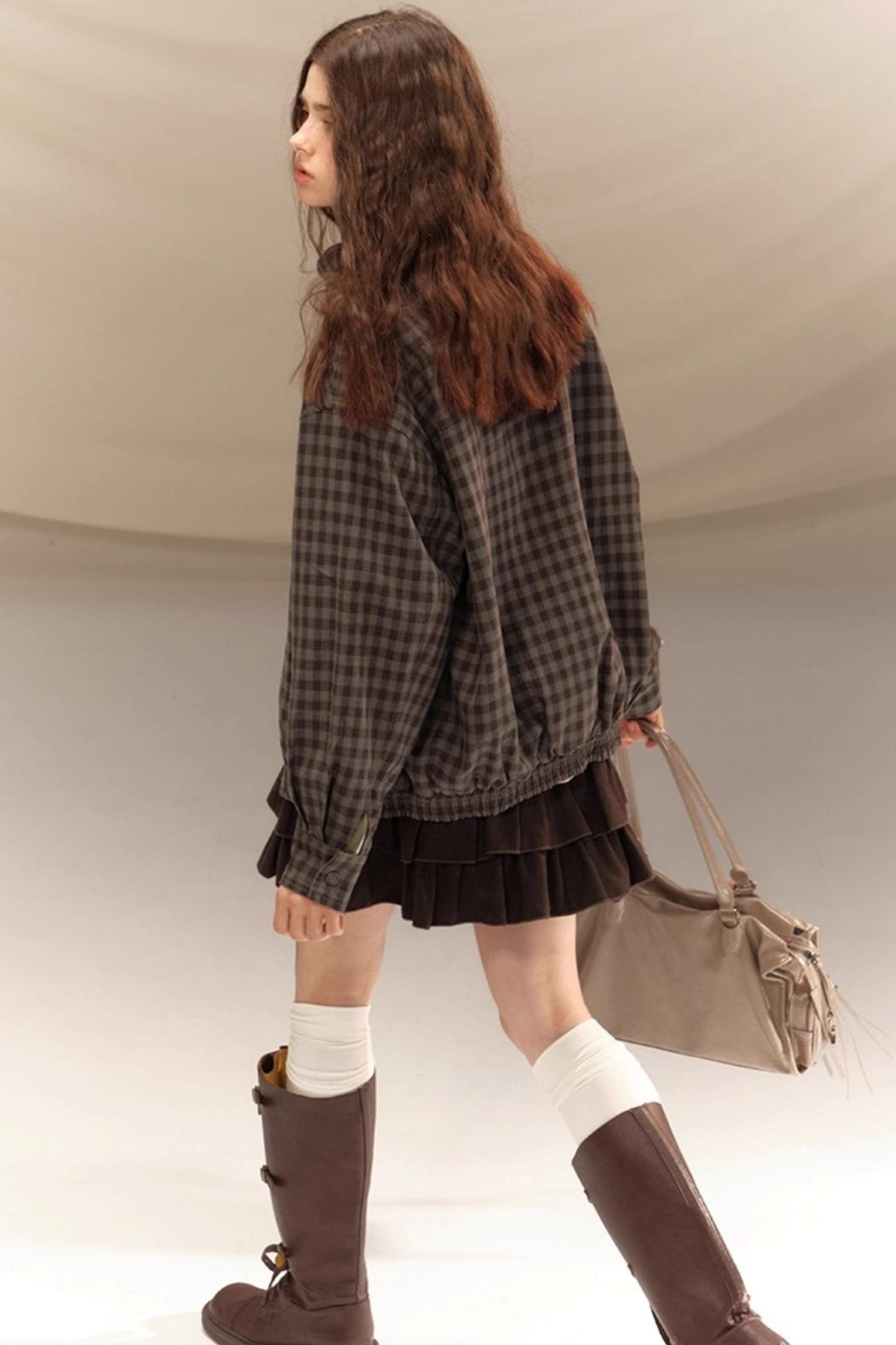 Winter Wool High-Waisted Skirt