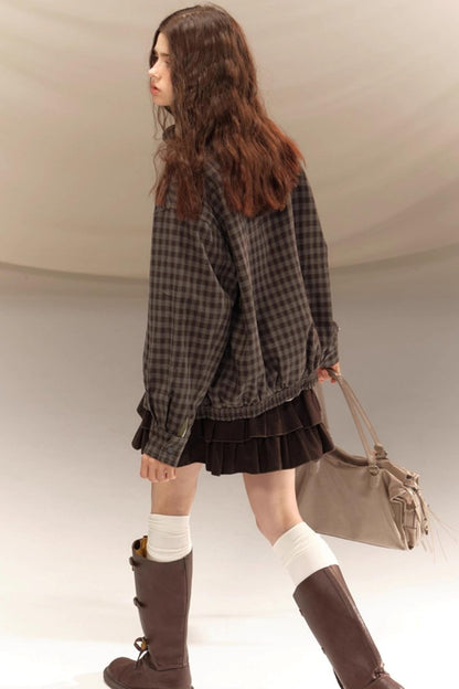 Winter Wool High-Waisted Skirt