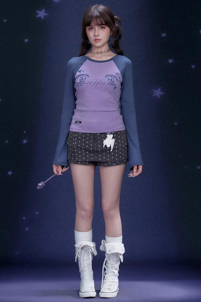 Comic Eye Raglan Blouse