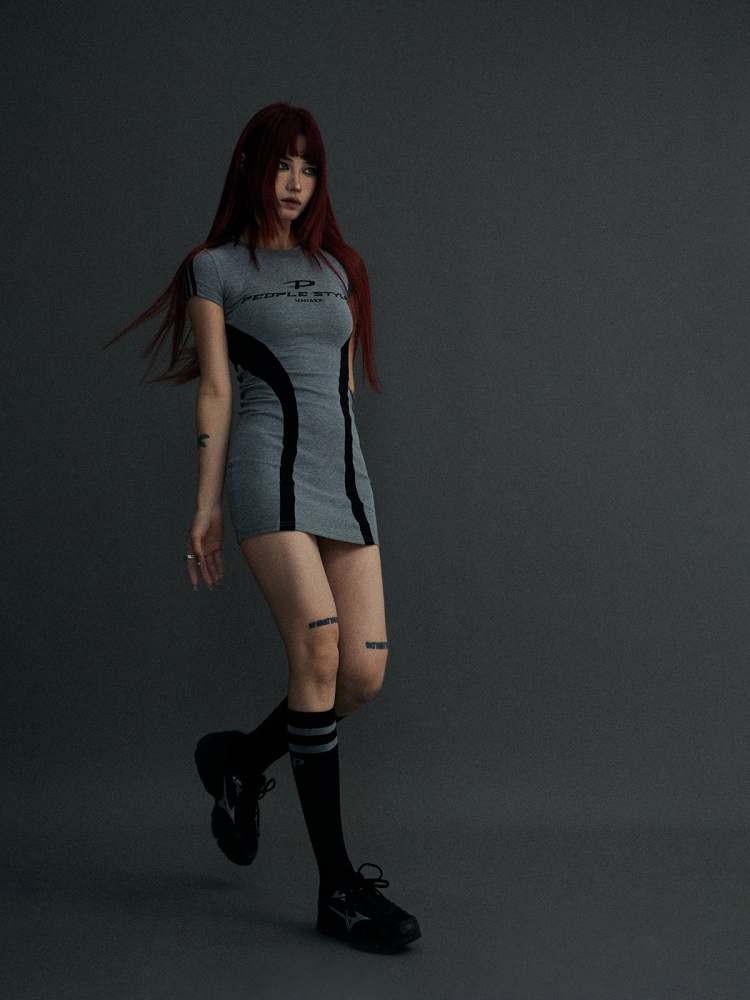 Tight Stretch Fit Casual One-Piece&Socks