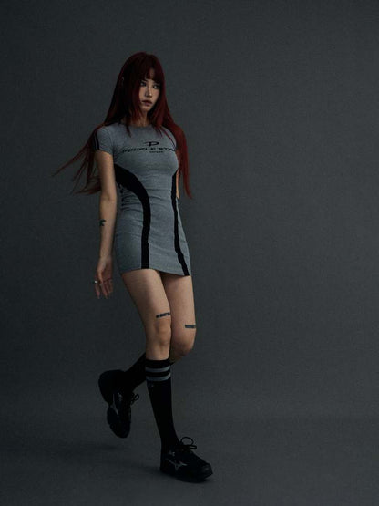 Tight Stretch Fit Casual One-Piece&Socks