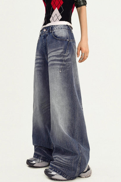 American Vintage Denim Wide-leg Pants