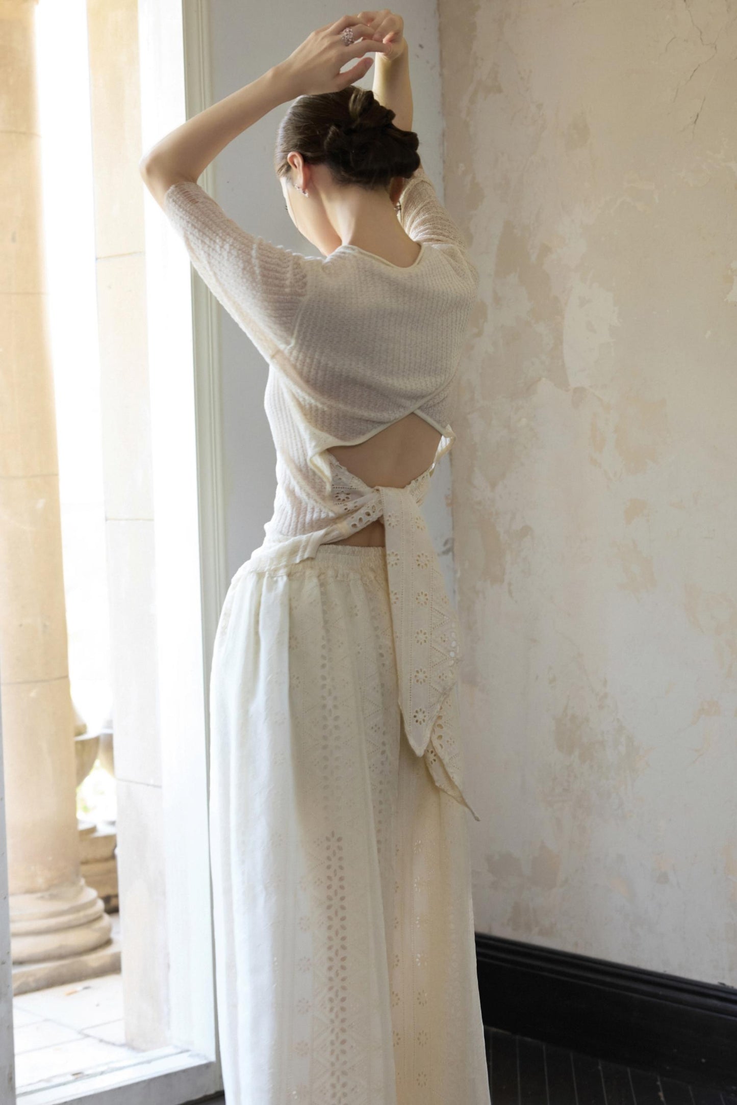 Beige Knitted T-Shirt