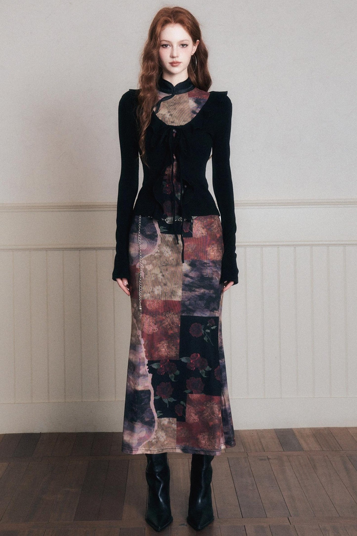 Vintage Chinese Cheongsam Dress