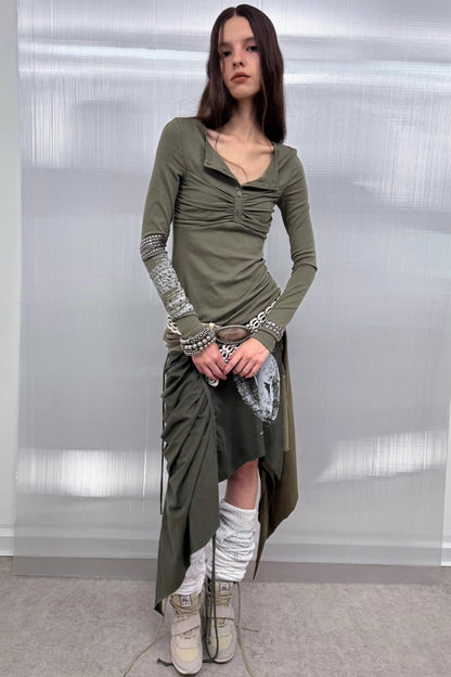 Diamond Loop Long Sleeve Top