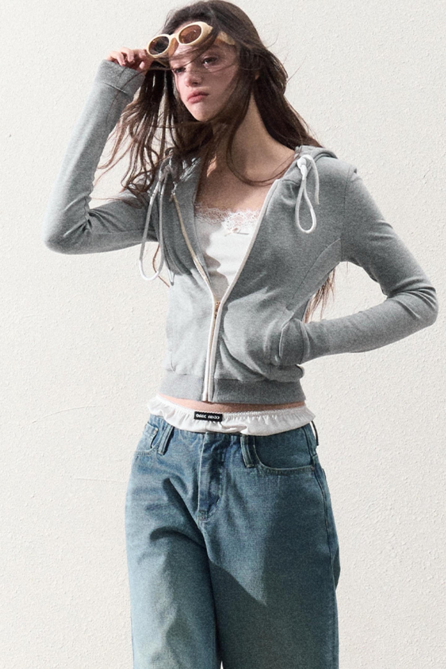 Slim Waist Fit Sweat Cardigan